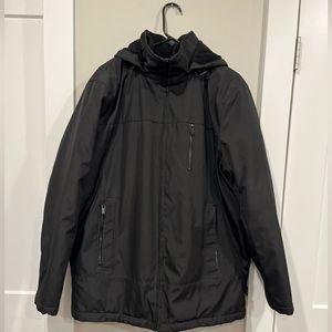Calvin Klein Winter Coat With Hood - Size L